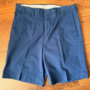 Ralph Lauren Classic Blue Flat Front Shorts